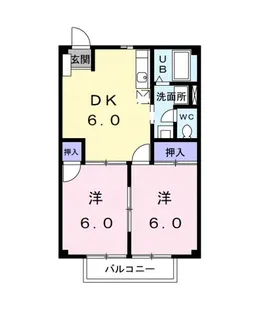 ニューシティヒラタA【2階】の間取り