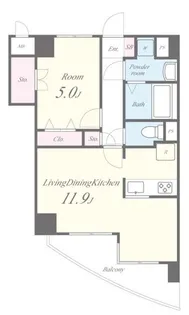 クレ-ル小石川【3階】の間取り