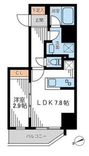 ザ・パーククロス門前仲町【3階】の間取り