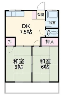 ハイツ久美【1階】の間取り