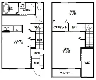 シャーメゾン谷地川(泉町下川)の間取り
