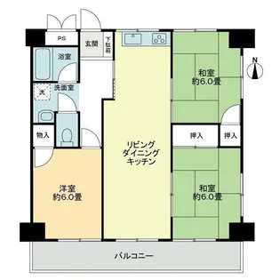 グランドメゾン松島【3階】の間取り