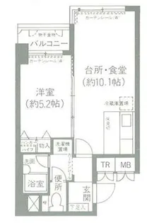 グランピア中央【4階】の間取り
