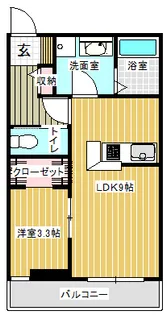 新潟県新潟市中央区幸町【アパート】の間取り