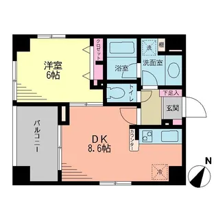 東京都新宿区西新宿4【マンション】の間取り