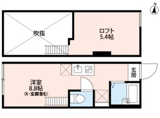 東京都清瀬市元町2【アパート】の間取り