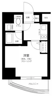 1Kの間取り画像