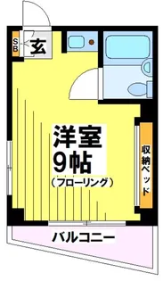 東京都杉並区下高井戸1【マンション】の間取り