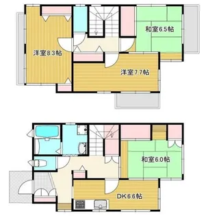 神奈川県相模原市中央区田名【一戸建】の間取り