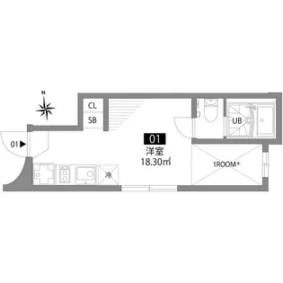 四谷テラス【1階】の間取り