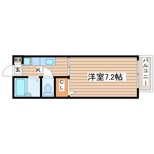 シャノンコート【2階】の間取り