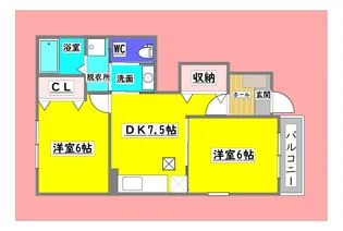 広島県東広島市八本松町米満【アパート】の間取り