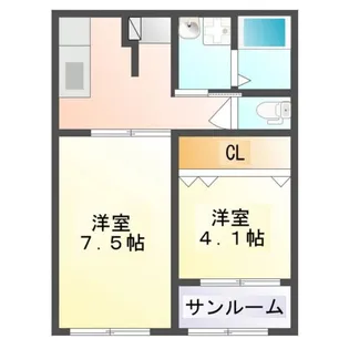 リヴィエール【2階】の間取り