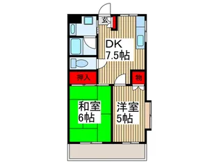 セジュールド.ミワ弐番館【1階】の間取り