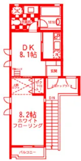 シャトルOOKURAYAMA【2階】の間取り
