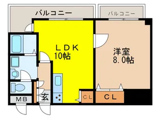 グリ-ンロ-タスII【2階】の間取り