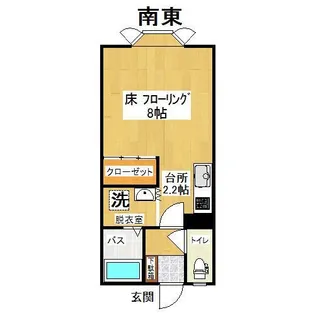 コーポ久美【1階】の間取り