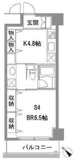 カスタリア中目黒【4階】の間取り