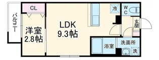 KEIAI RESIDENCE 津田沼【1階】の間取り