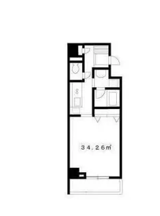 東京都台東区元浅草2【マンション】の間取り