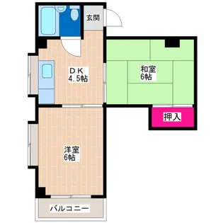リアライズ平野西【3階】の間取り
