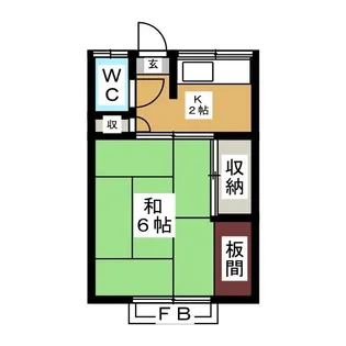 東京都世田谷区上馬5【アパート】の間取り