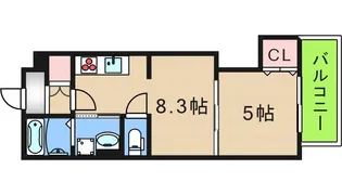 ラモーナ玉出東III【3階】の間取り