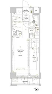 ルクレ高円寺アジールコート【2階】の間取り