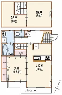 神奈川県横浜市中区山手町【アパート】の間取り