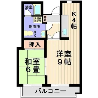 コーポNS【1階】の間取り