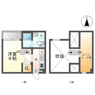 Pastoso U(パストーソ ユー)【2階】の間取り