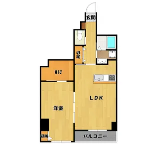 エフチュール湊【7階】の間取り