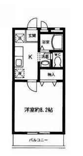 スクエア小杉C【1階】の間取り