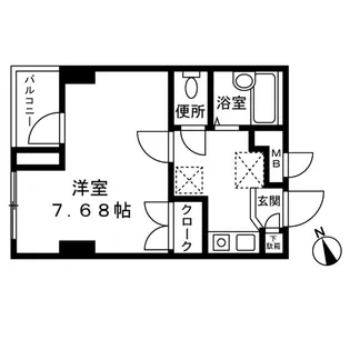 江島ビル【4階】の間取り