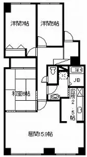 カサ・パラシオン【8階】の間取り