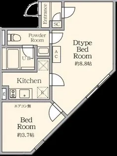 AGRACES北新宿II【3階】の間取り