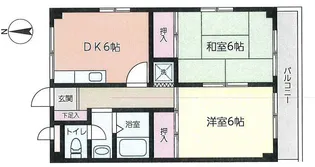 サンハイツ山本【3階】の間取り