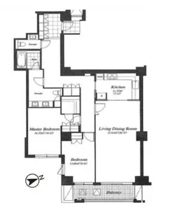 麻布第一マンションズ【4階】の間取り