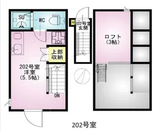 VILLEST巣鴨(ヴィレスト スガモ)【2階】の間取り