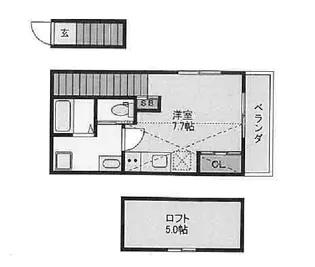 Garden terrace Casa【2階】の間取り