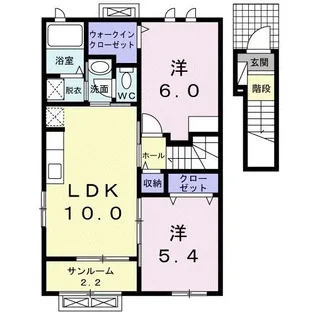 シエーナA【2階】の間取り