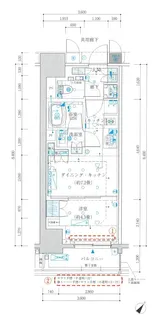 ザ・ パークワンズ日本橋人形町604【6階】の間取り