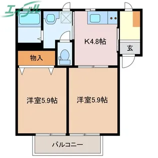 クアトロ【1階】の間取り
