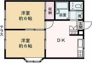 小谷戸フラワーハイムI【2階】の間取り