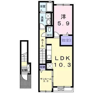 大蔵III【2階】の間取り