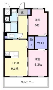 スターヒル上浜【4階】の間取り