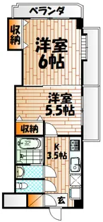 中津口センタービル【11階】の間取り