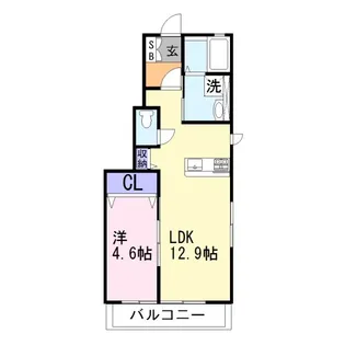 ディアコートHDII【1階】の間取り