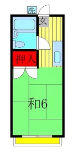 メゾンハナブサ【2階】の間取り