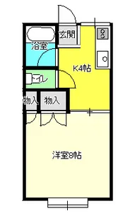 メゾンドールII【2階】の間取り